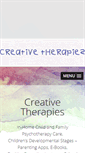 Mobile Screenshot of creativetherapies.net