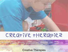 Tablet Screenshot of creativetherapies.net