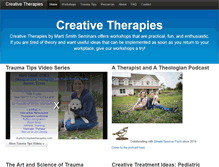 Tablet Screenshot of creativetherapies.com